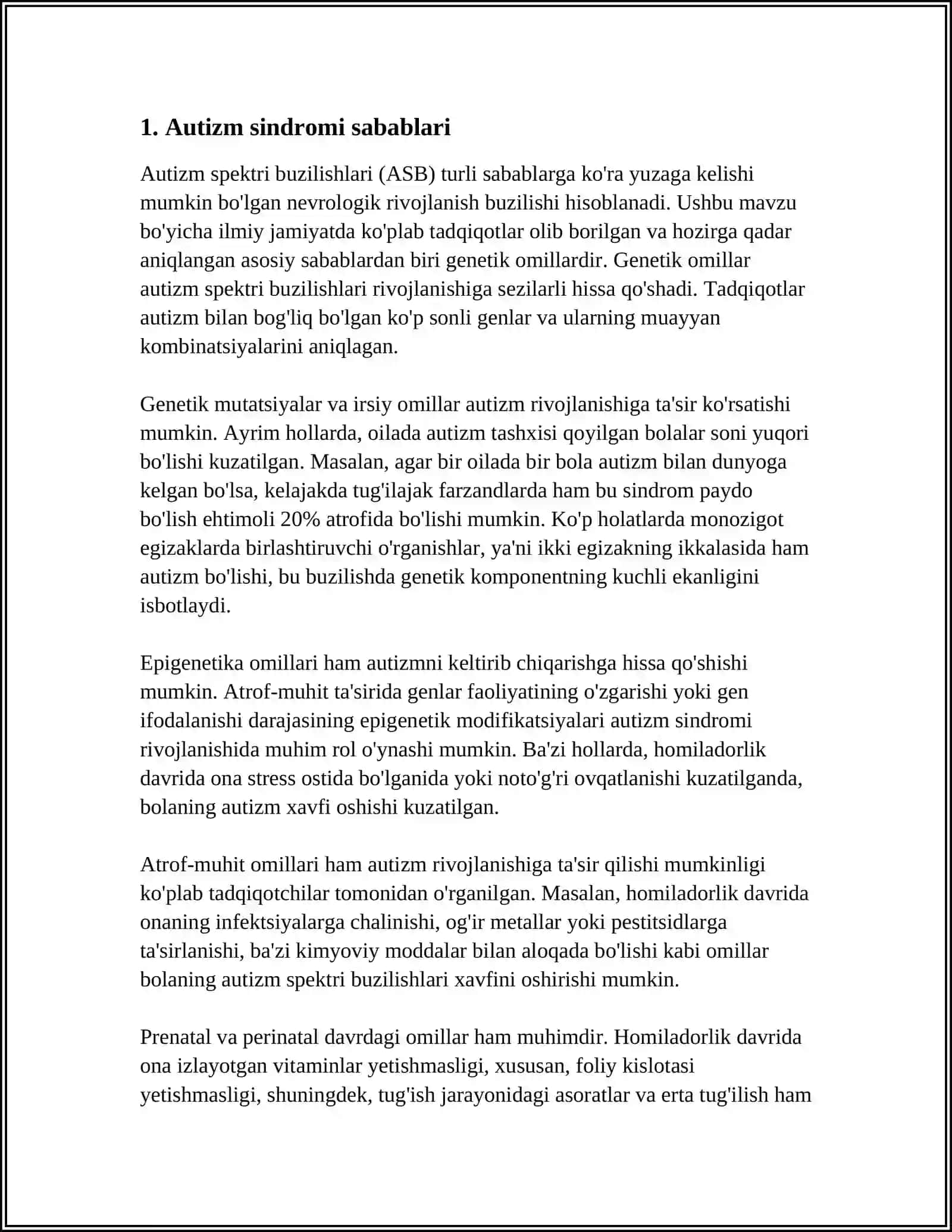 AUTIZIM SINDIROMLI BOLALAR 3