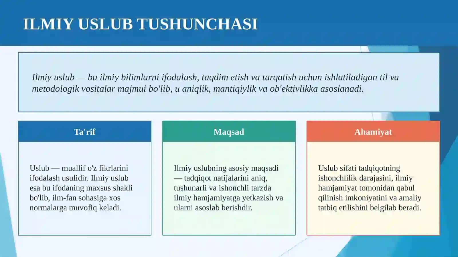 ILMIY TADQIQOTDA USLUB MASALASI 3