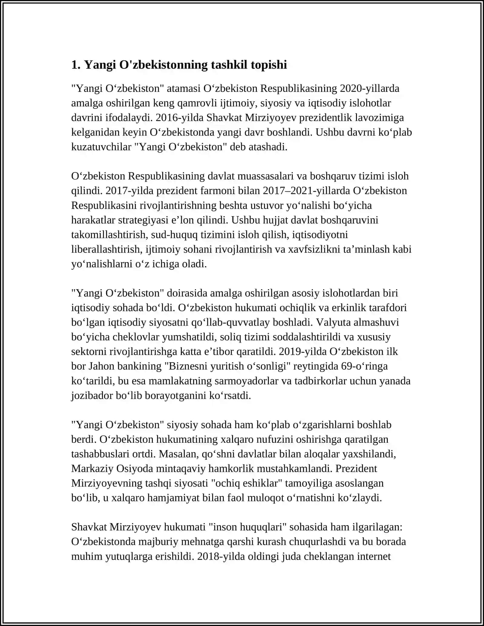YANGI O'ZBEKISTON TARIXI 3