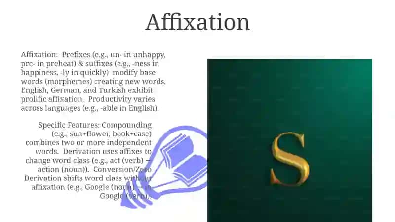 Spicifiefeatures of word formation 3