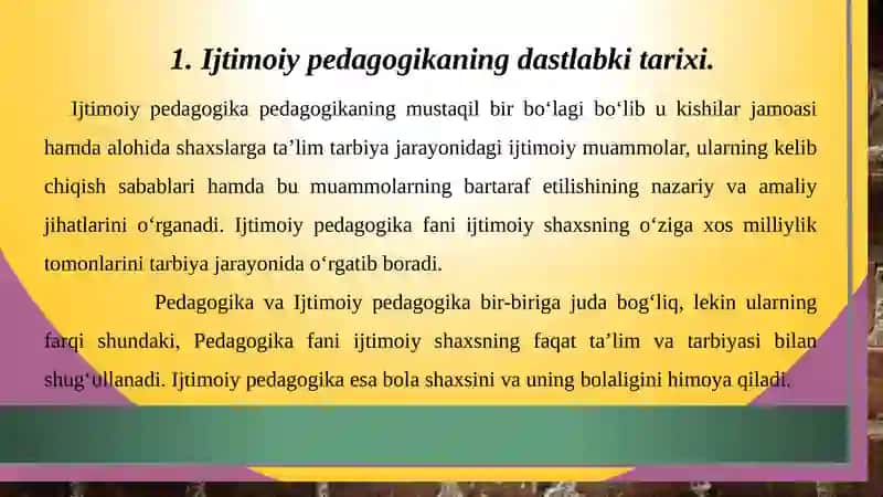 Ijtimoiy Pedagogika fanidan 3