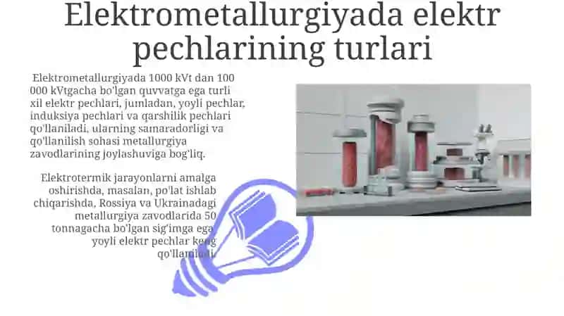 Elektrometallurgiyada elektr pechlar 3