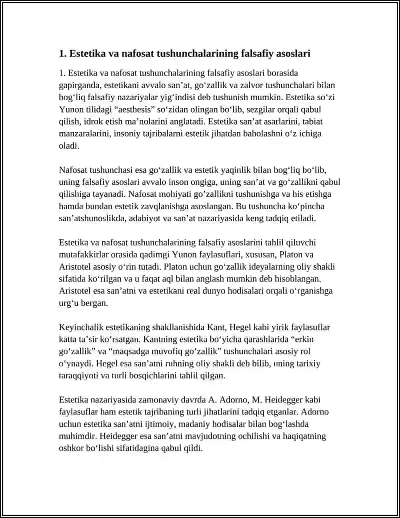 ESTETIKA NAFOSAT FALSAFASI 3