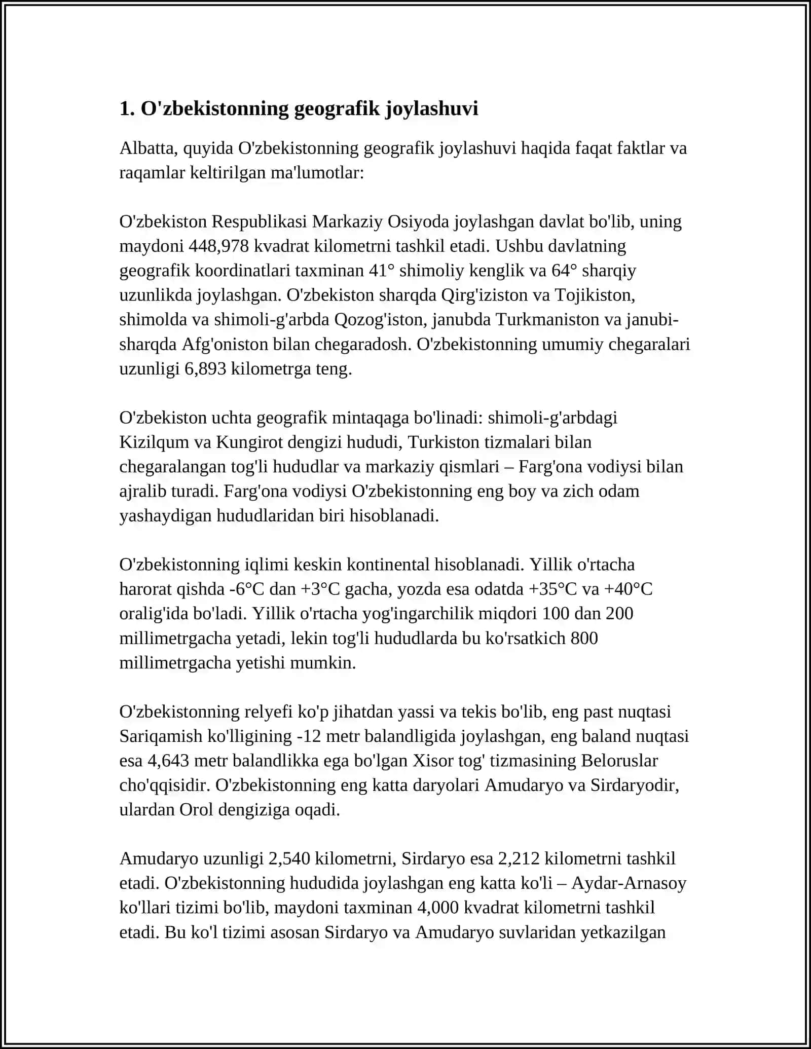 ÒZBEKISTON IQLIMI 3