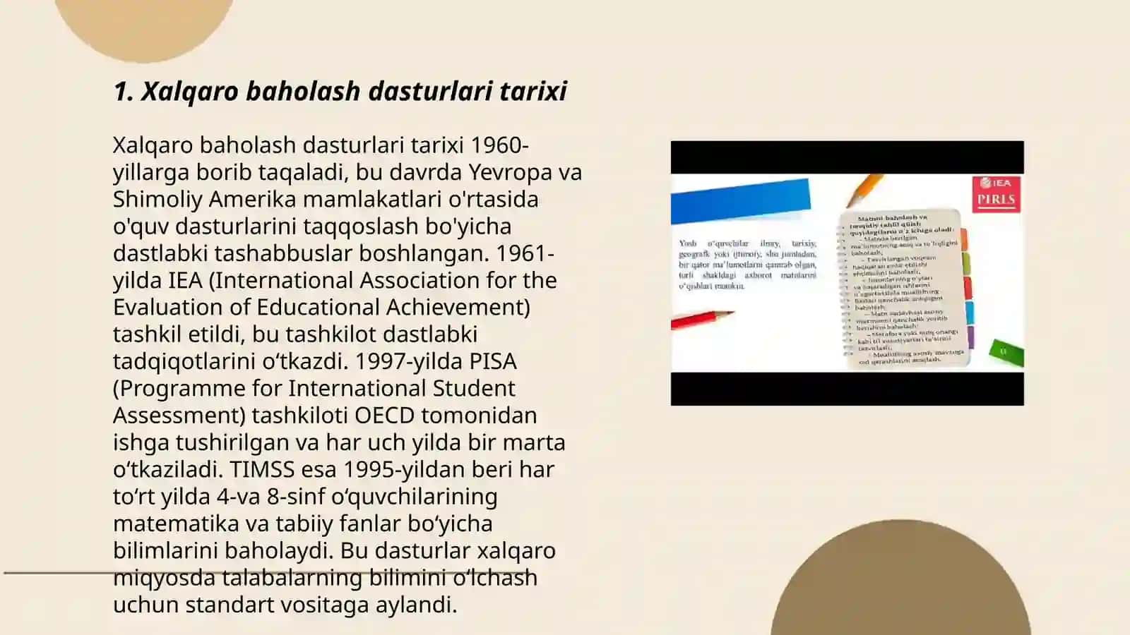 Xalqaro baholash dasturlari 3