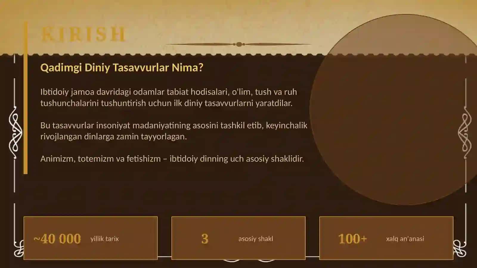 Qadimgi Diniy Tasavvurlar 3