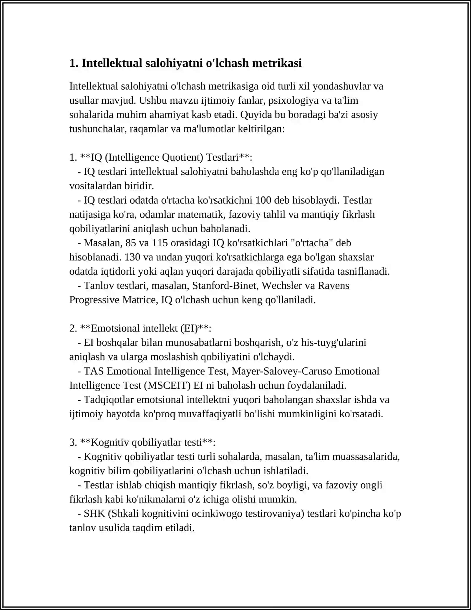 INTELLEKTNI PSIXOMETRIK TEKSHIRISH 3