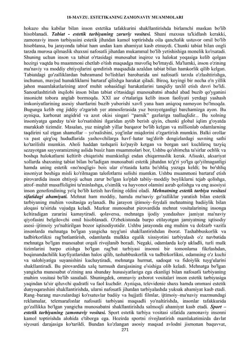 Estetikaning zamonaviy muammolari 3