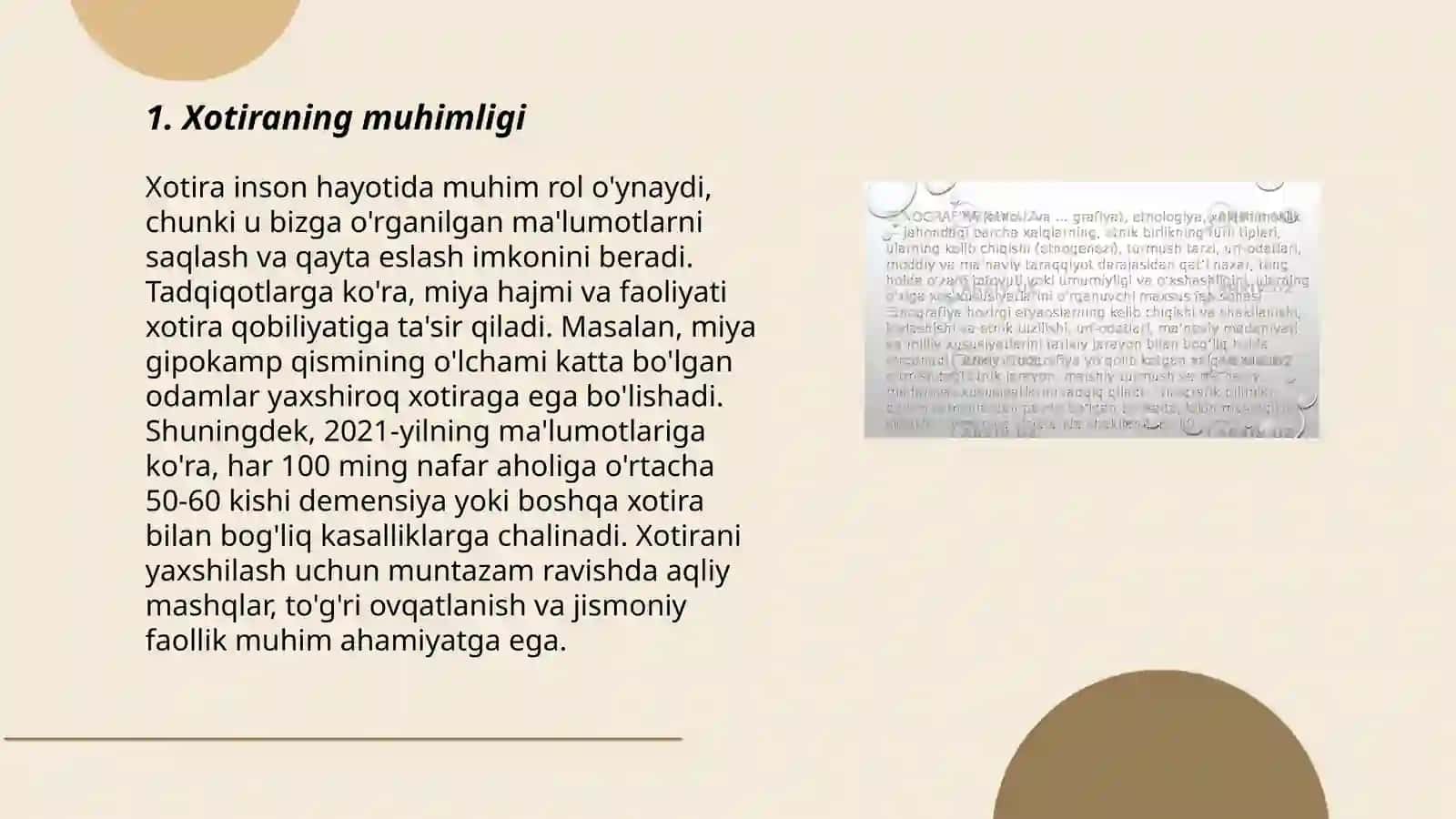 Xotira va uning ahamiyati 3