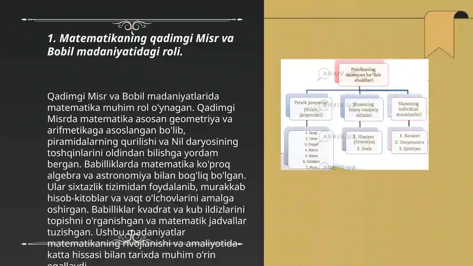 Matematika fanining dunyo madaniyati va tarixidagi oʻrni 3