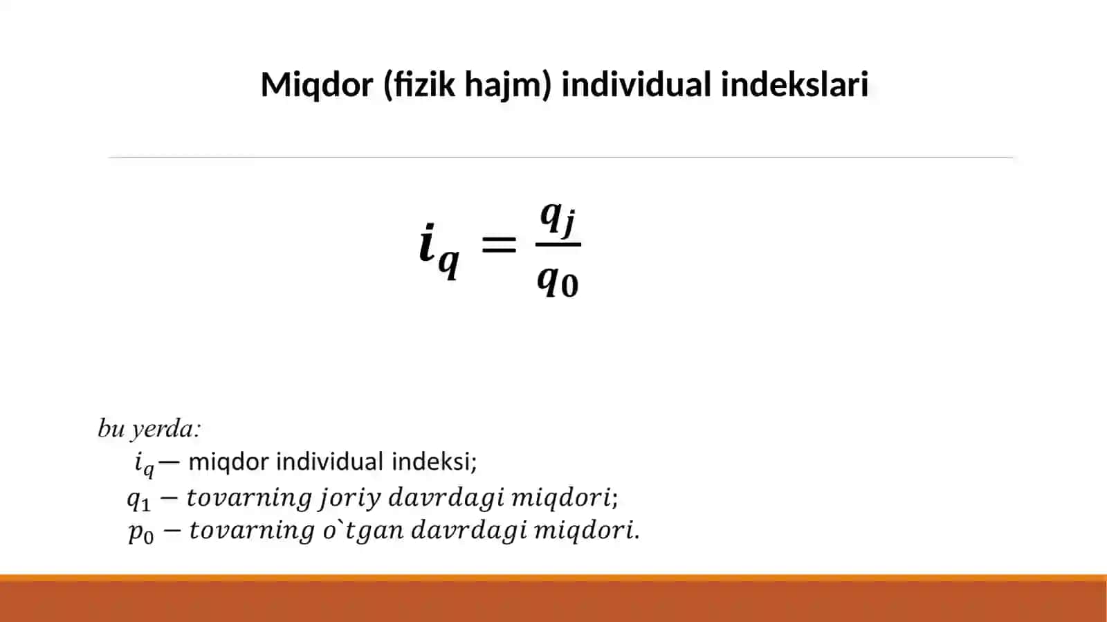 Statistik indekslar seminar 3