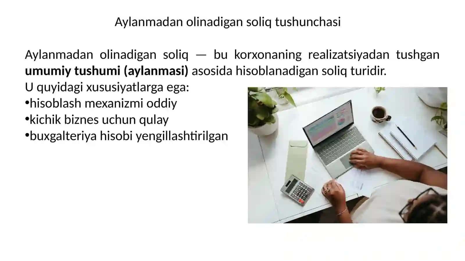 O'zbekistonda aylanmadan olinadigan soliqlar 3