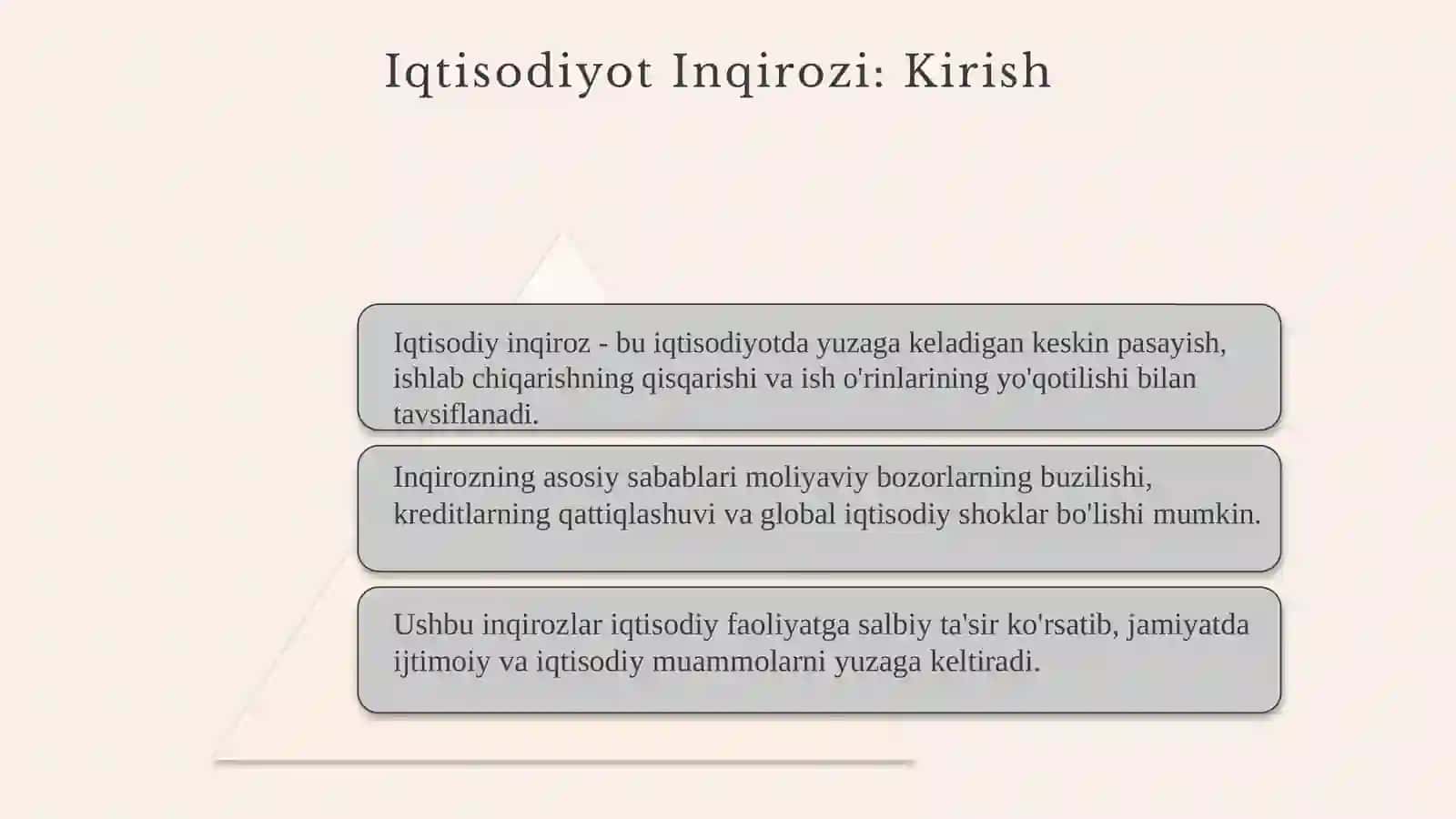 Global iqtisodiyot inqirozi sabablari 3
