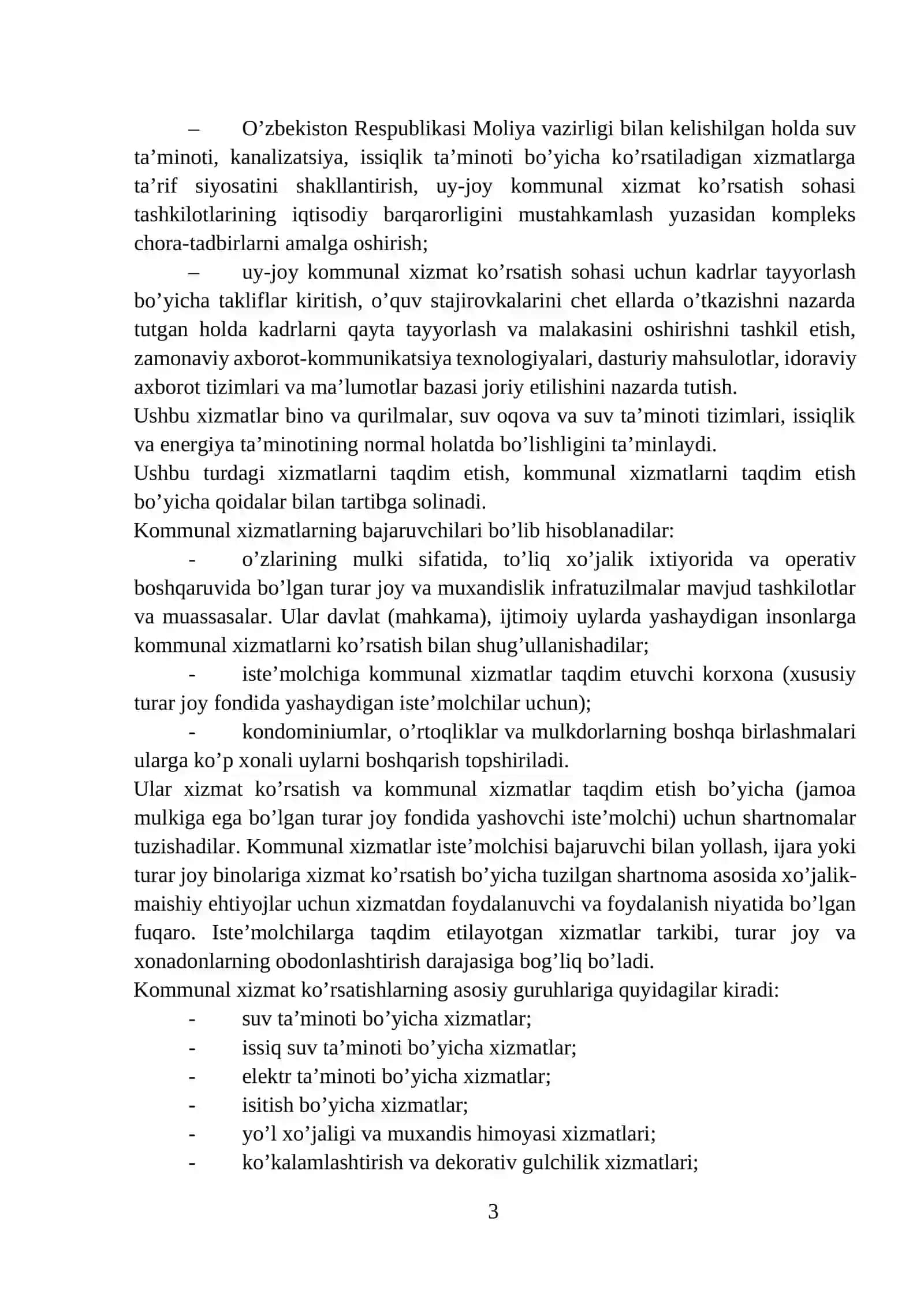 Xizmatlar va Servis faoliyatining tasnifi 3