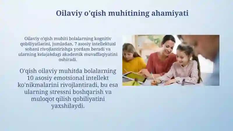 Oiladakitobxonlikmuhitnishakllantirish 3