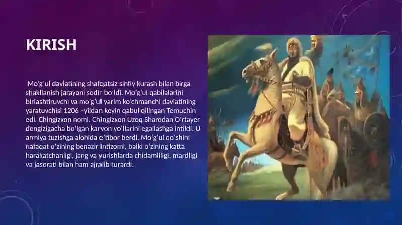 Moʻgʻullar istilosi Movarounnahr va Xuroson hududidiga 3