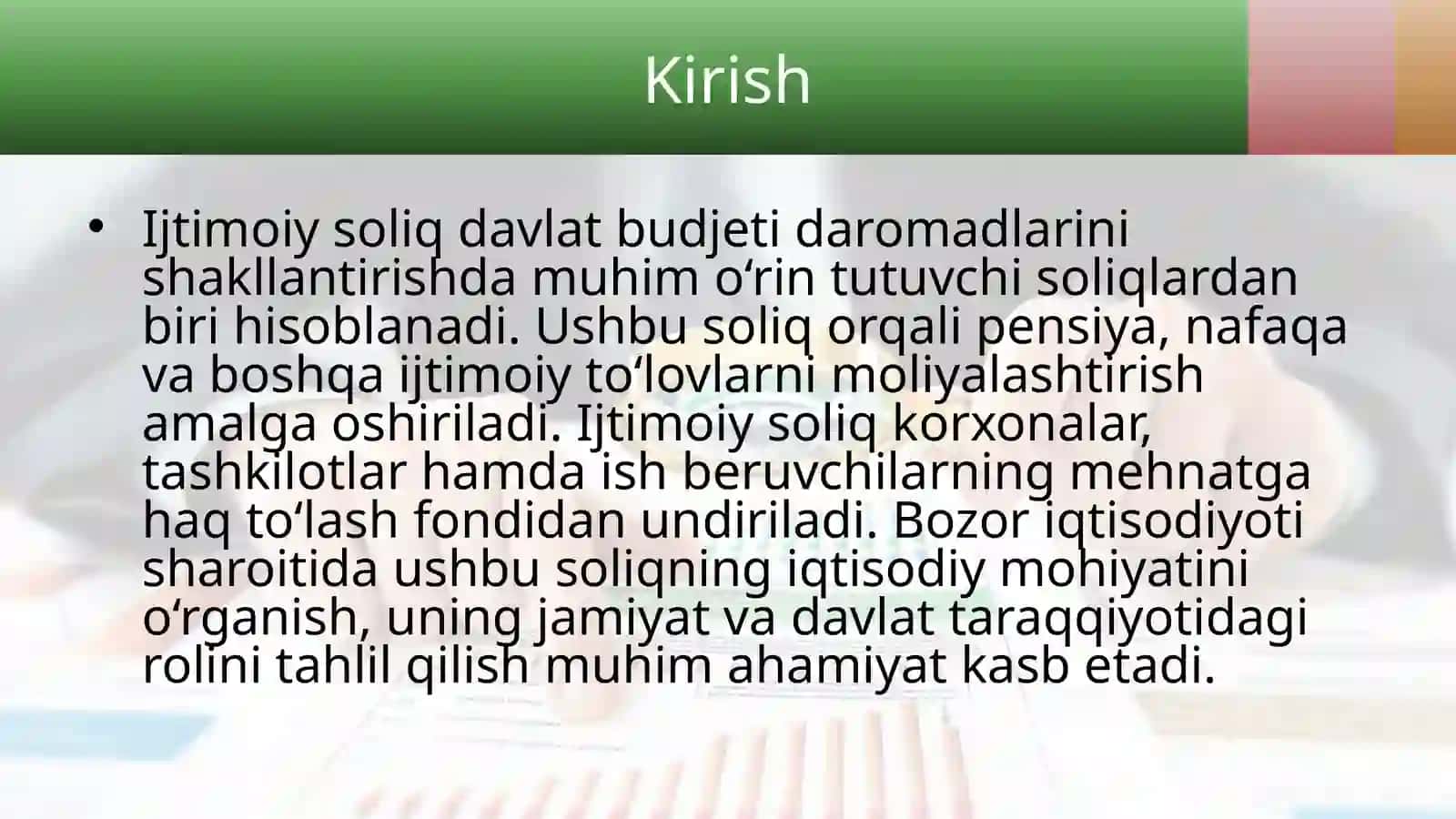 Ijtimoiy soliq va uning iqtisodiy mohiyati 3