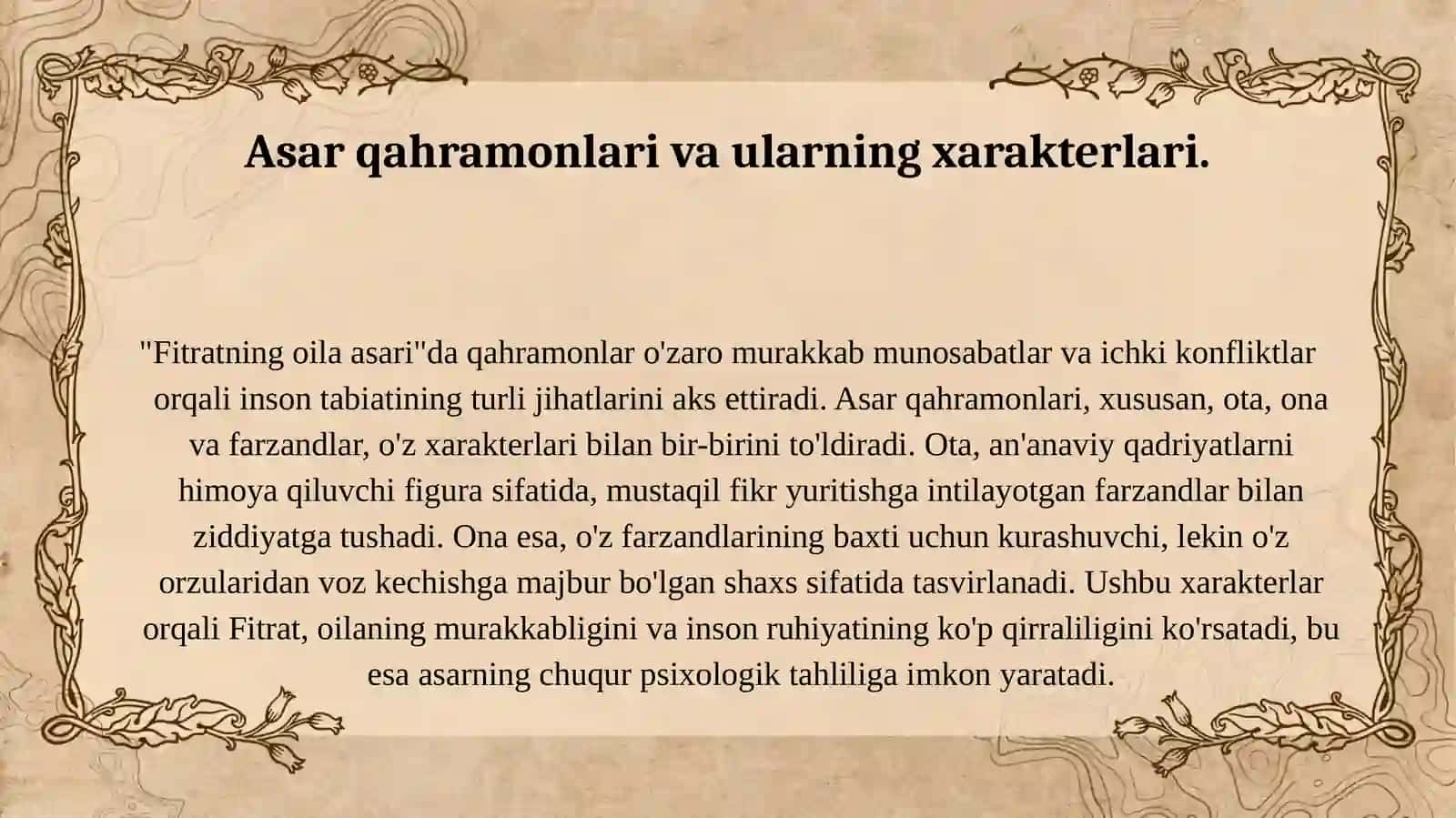 Fitratning oila asari 3