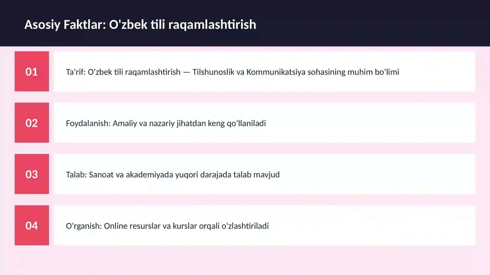 O'zbek tili raqamlashtirish 3