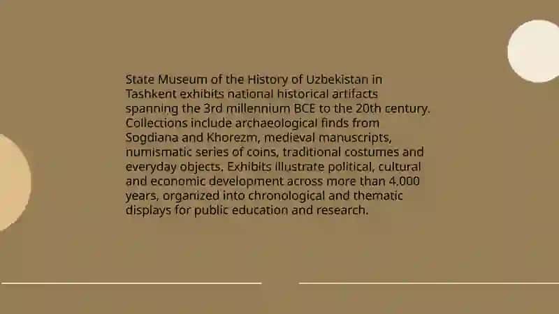 State Museum of the History of Uzbekistan 3