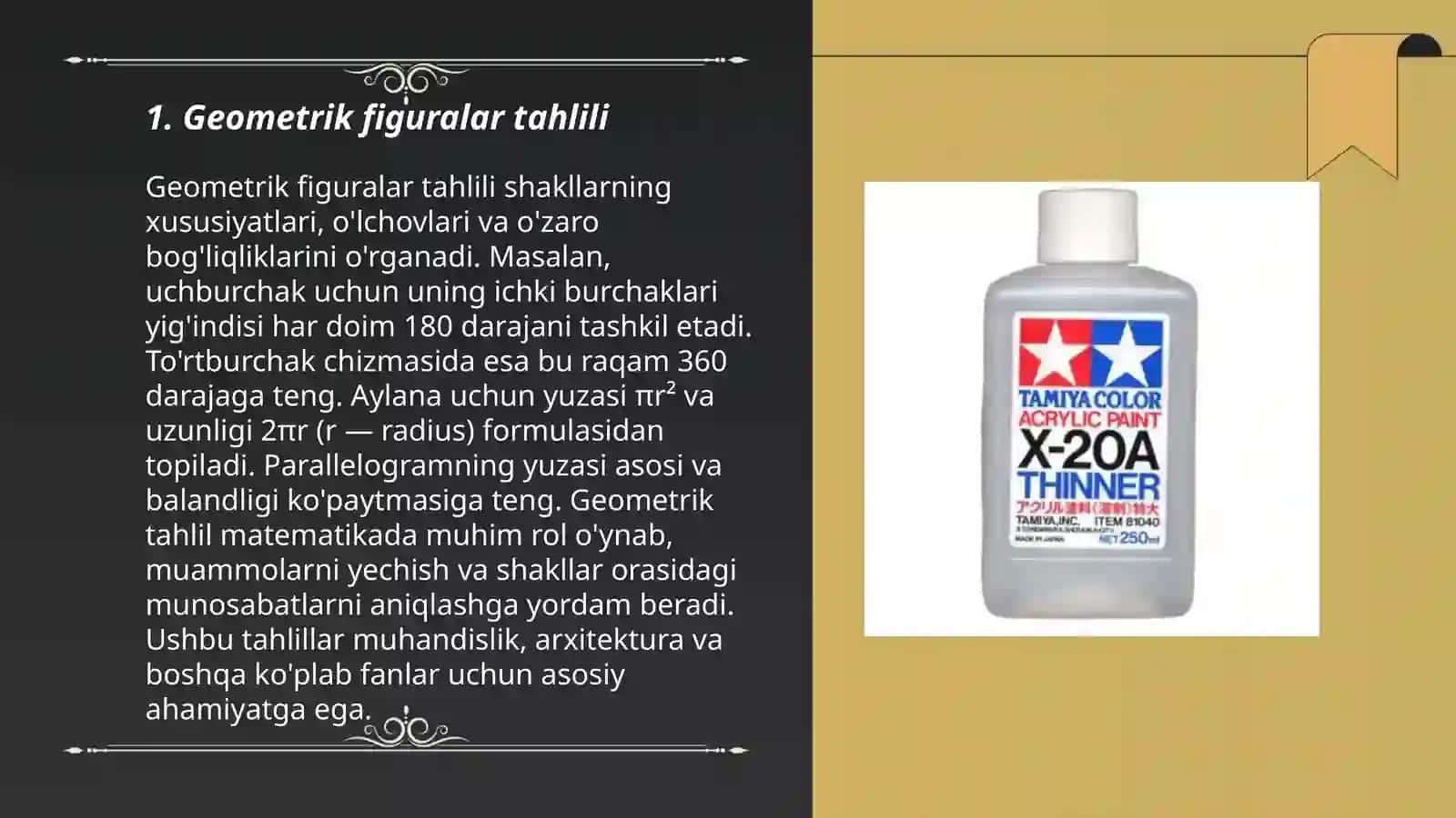 Geometrik figuralar tahlili 3