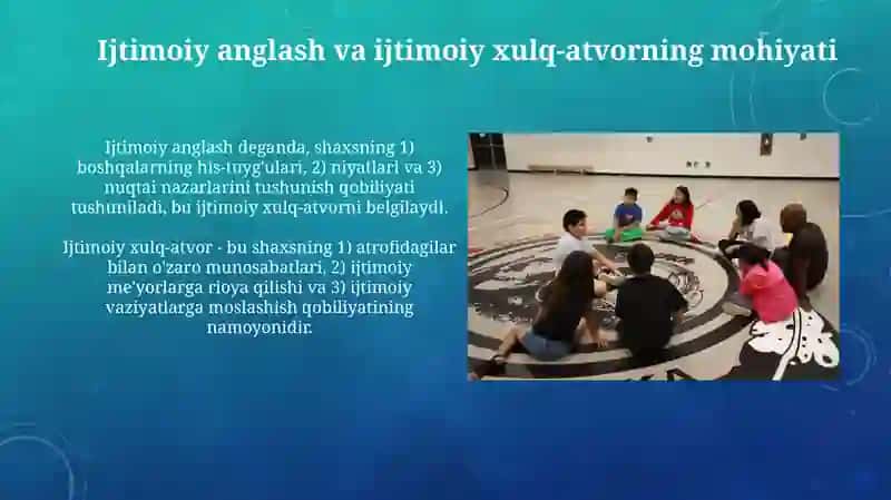 Ijtimoiy Anglanganlik va Ijtimoiy Hulq-Atvor 3