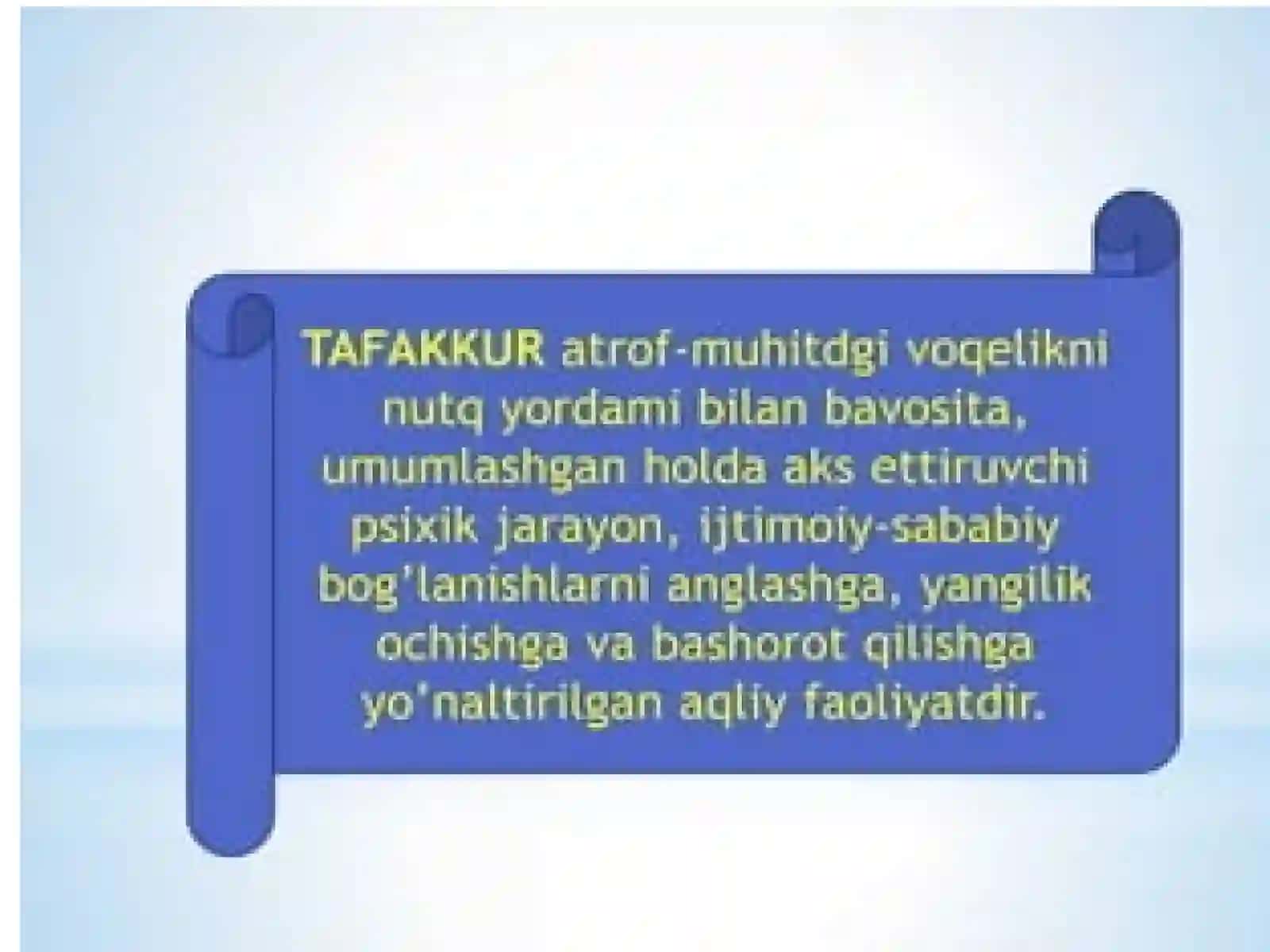 Tafakkur va nutqning psixologik tasnifi 3