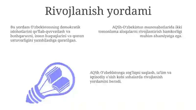 O'zbekistonning AQSH bilan aloqalari 3