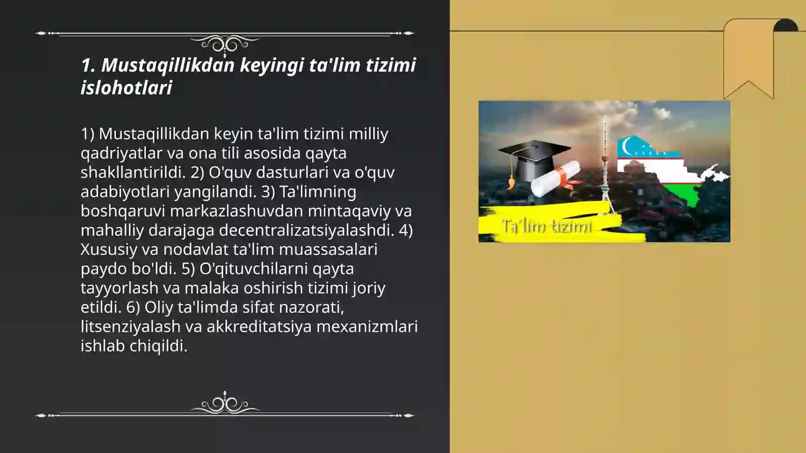 Mustaqillikdan keyingi ta'lim tizimi islohotlari 3