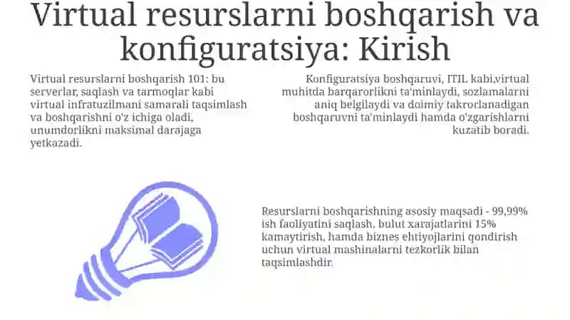 Virtual resurslarni boshqarish va sozlash 3