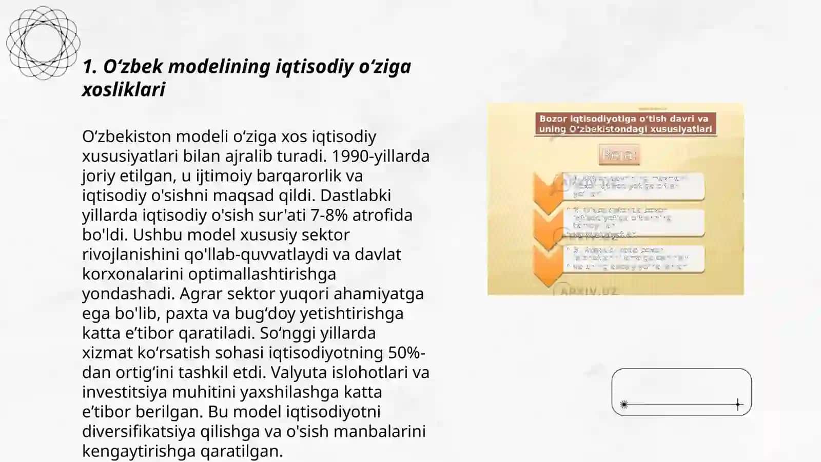 Oʻzbek modelining oʻziga xos xususiyatlari 3