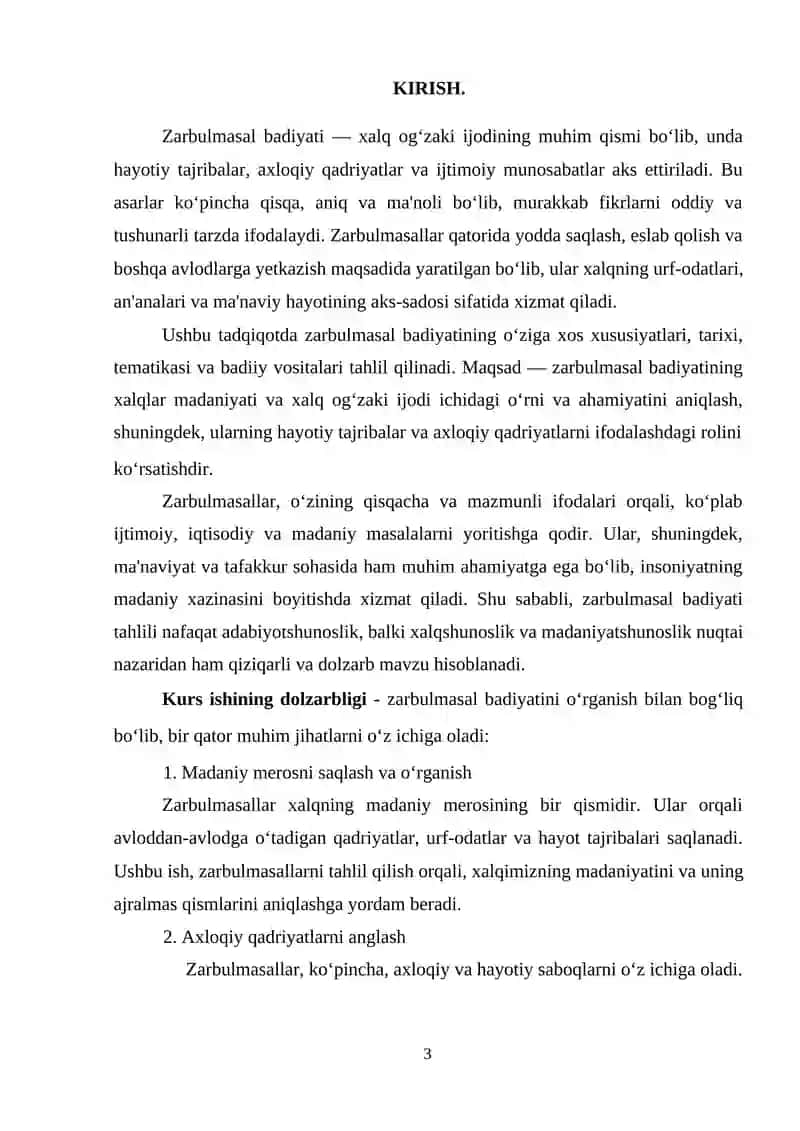 Gulhaniy Zarbulmasalda tasnifi va xarakteristikasi 3