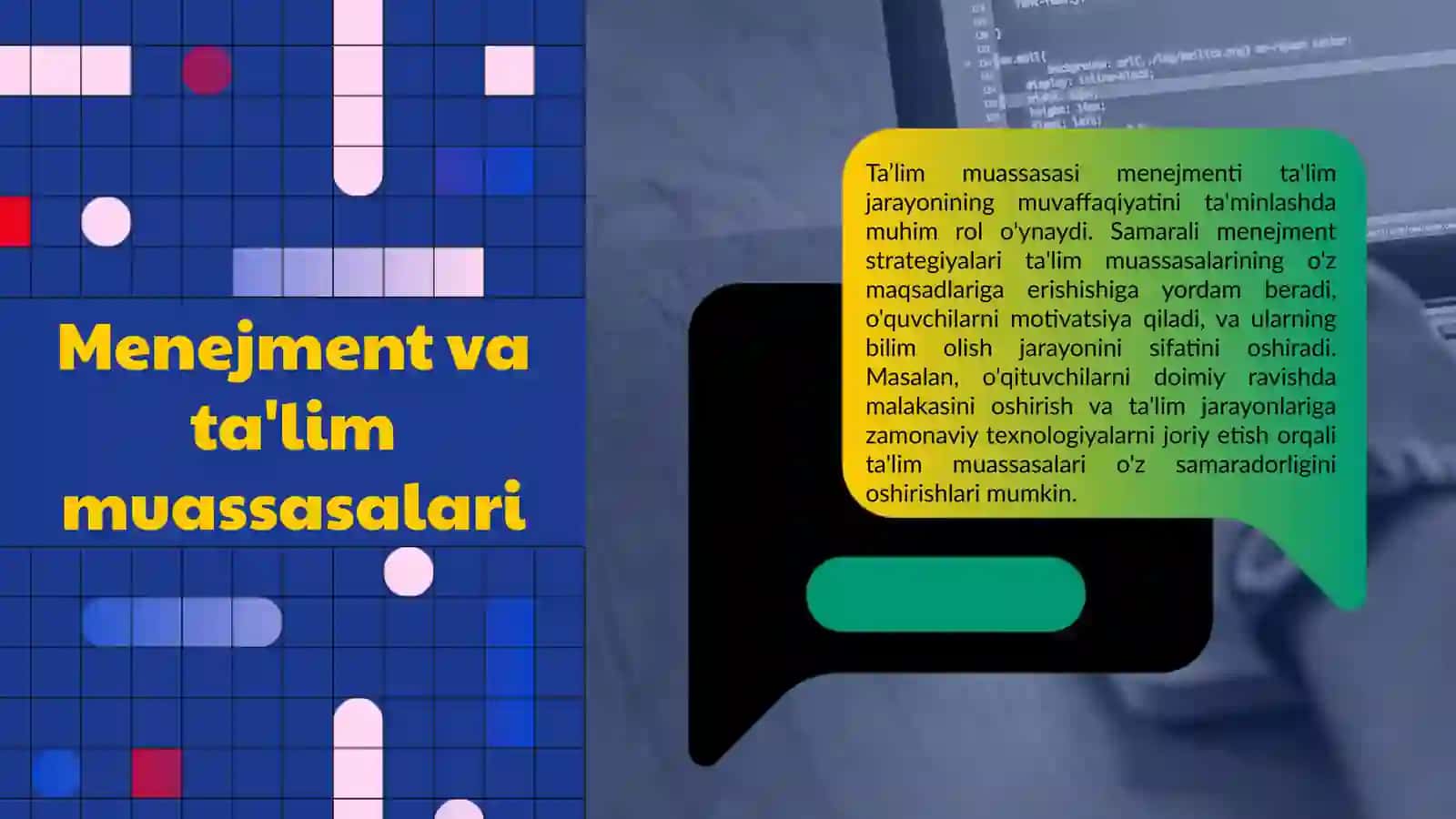 Ta’lim muassasasi menejmenti 3