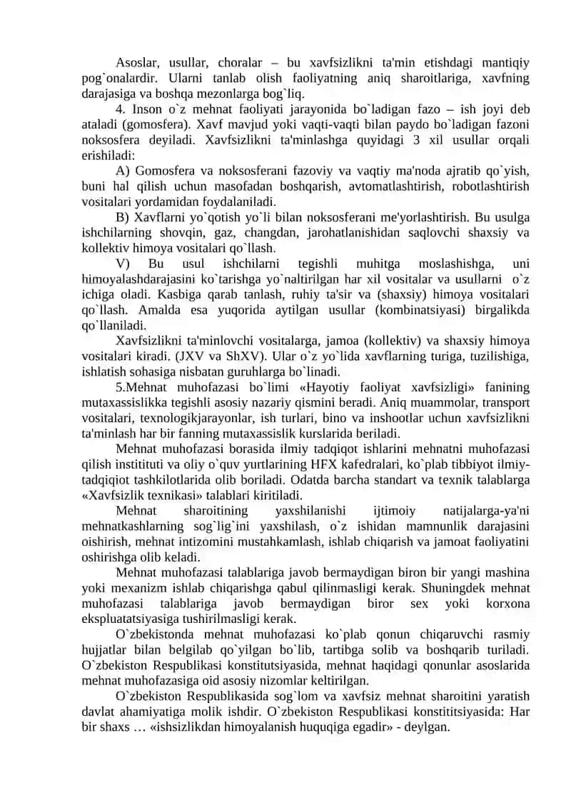 Hayotiy faoliyat xavfsizligi 3