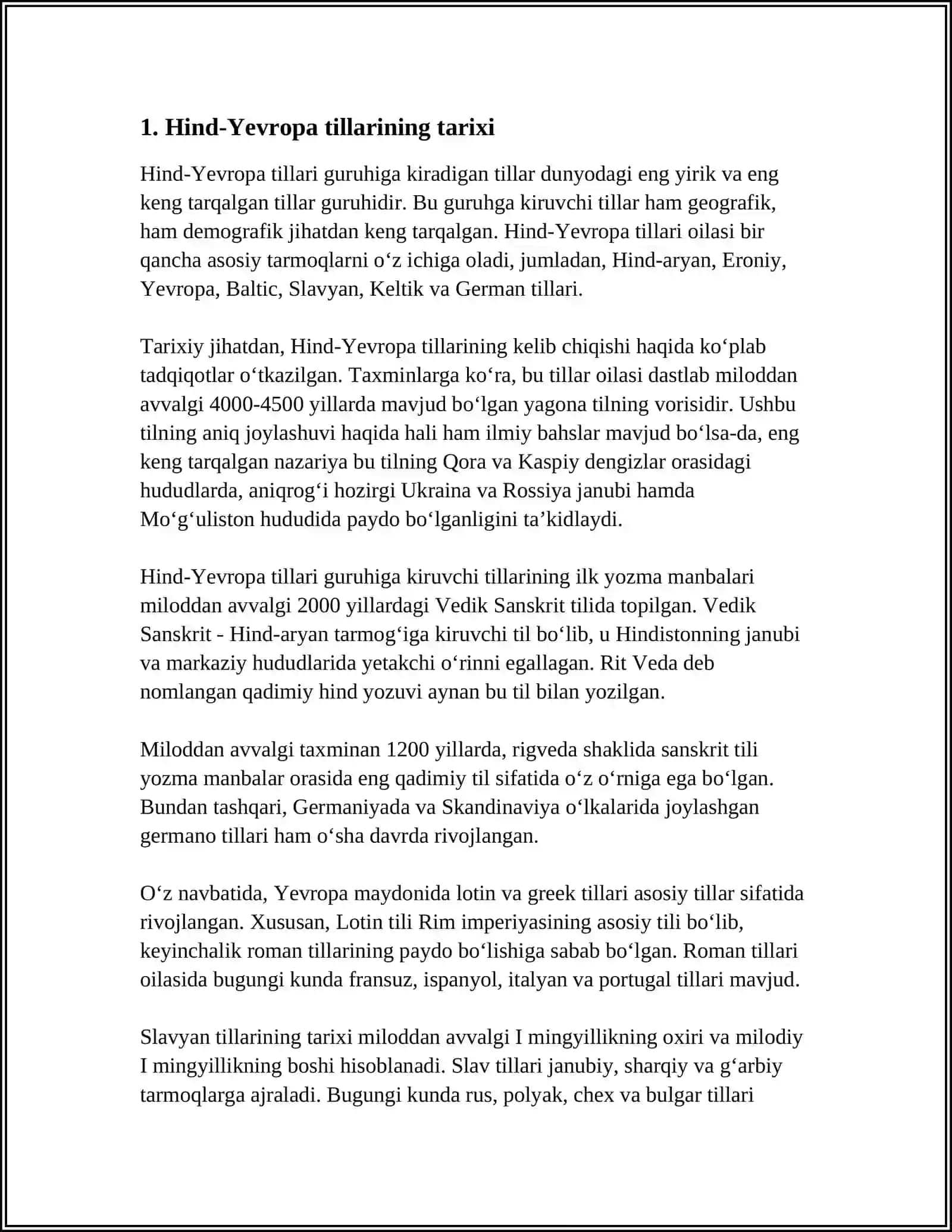 Hind-Yevropa Tillari Oilasi 3