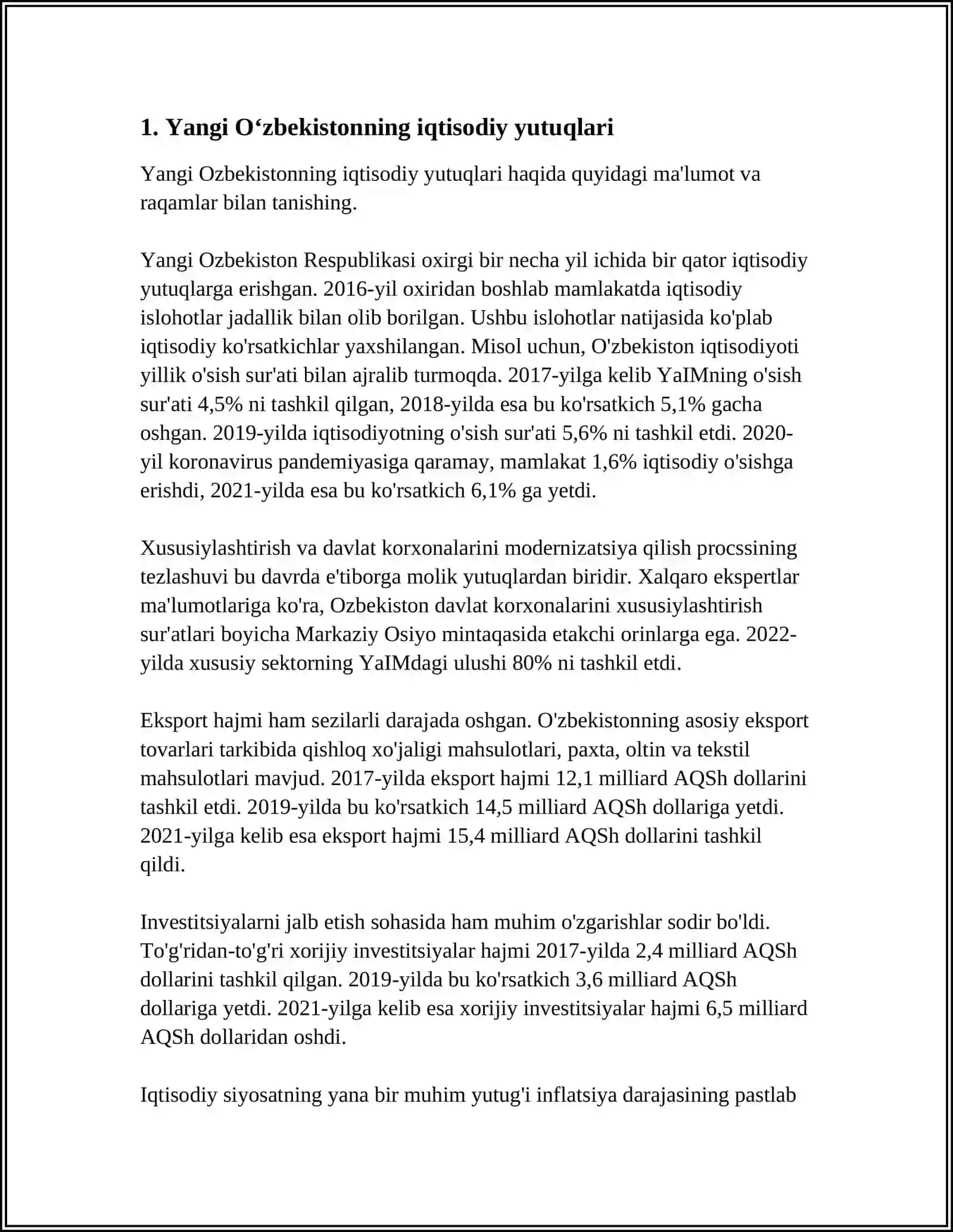 YANGI OʻZBEKISTON YANGILIKLARI 3