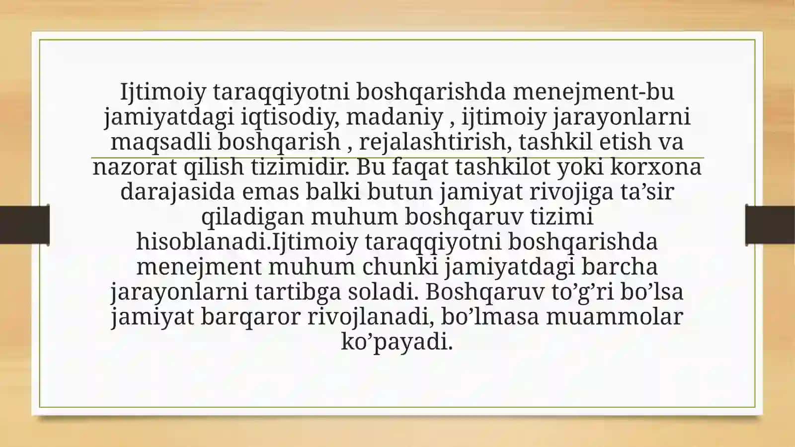Ijtimoiy taraqqiyotni boshqarishda menejment va uning xususiyati 3
