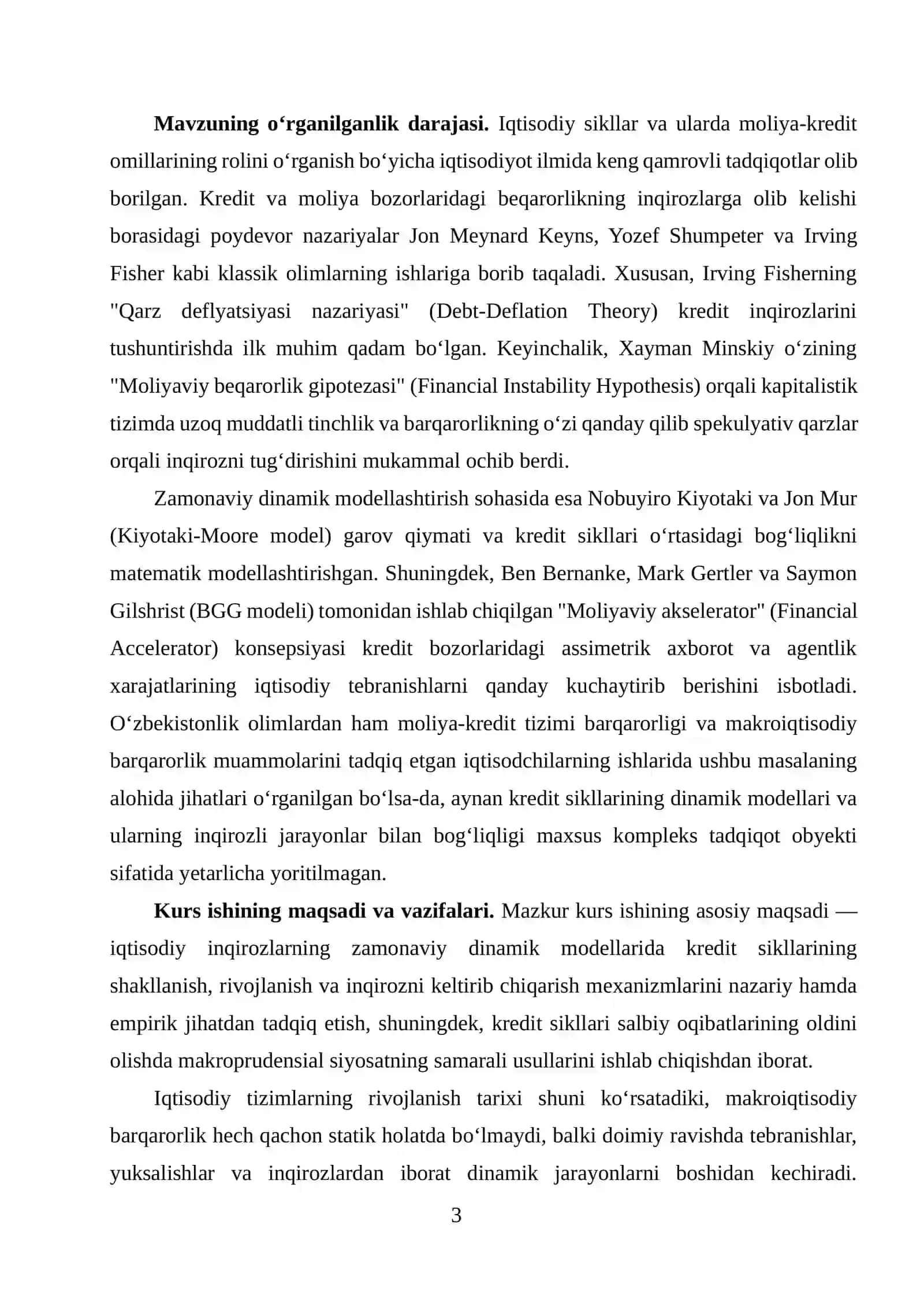 Dinamik modellashtirishda kredit tsiklari 3