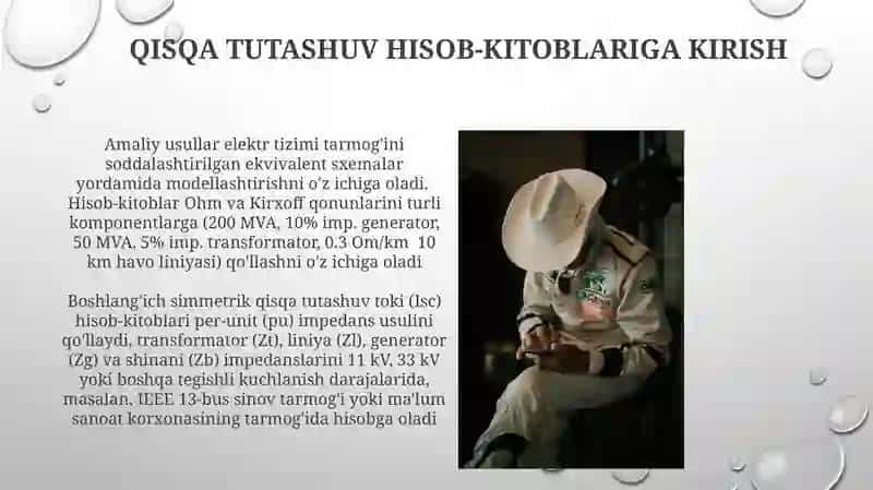 Qisqa tutashuv ning boshlang'ich toklarini hisoblashda qullaniladigan amaliyusullar 3