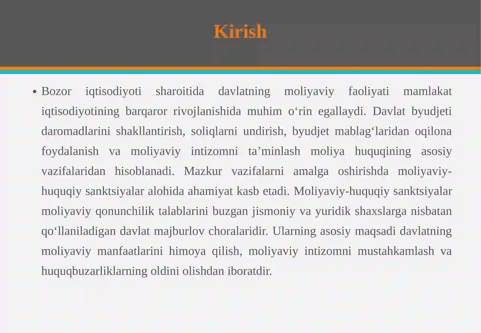 MOLIYAVIY-HUQUQIY SANKTSIYALAR: MAZMUNI VA TURLARI 3