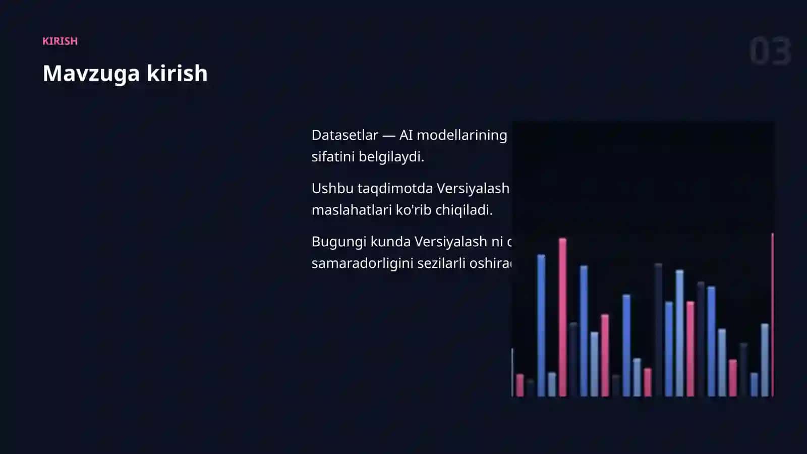 Datasetlar va ma'lumot 3