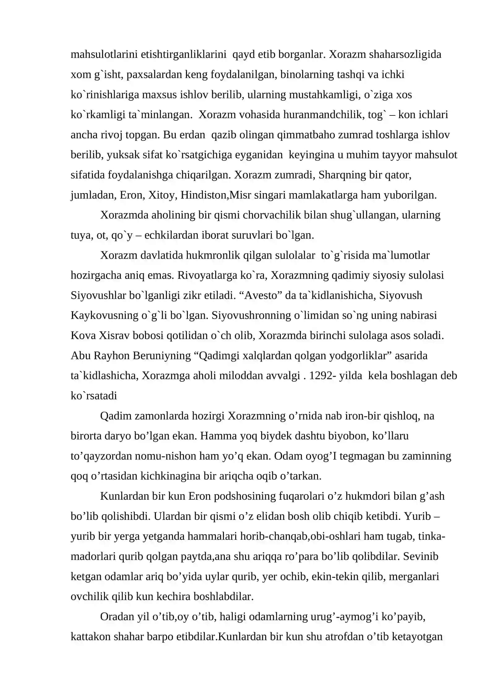 Xorazmda ilk davlatchilikning shakllanishi 3