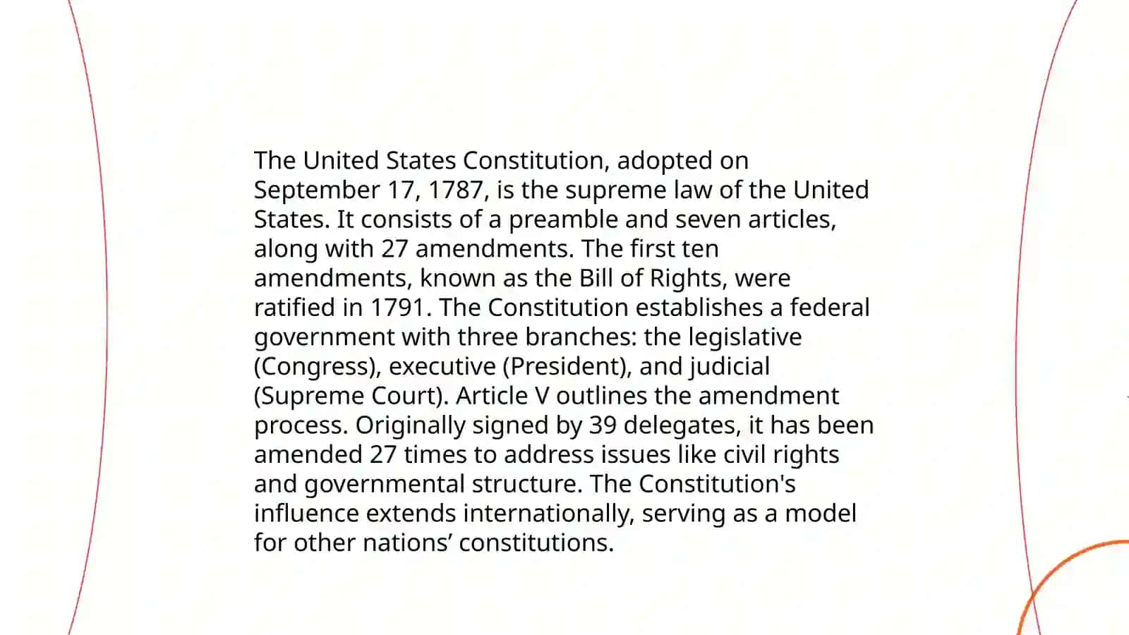The government and state structe of the USA 3