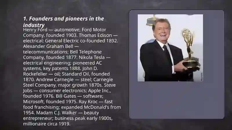 Famous people in the industry 3