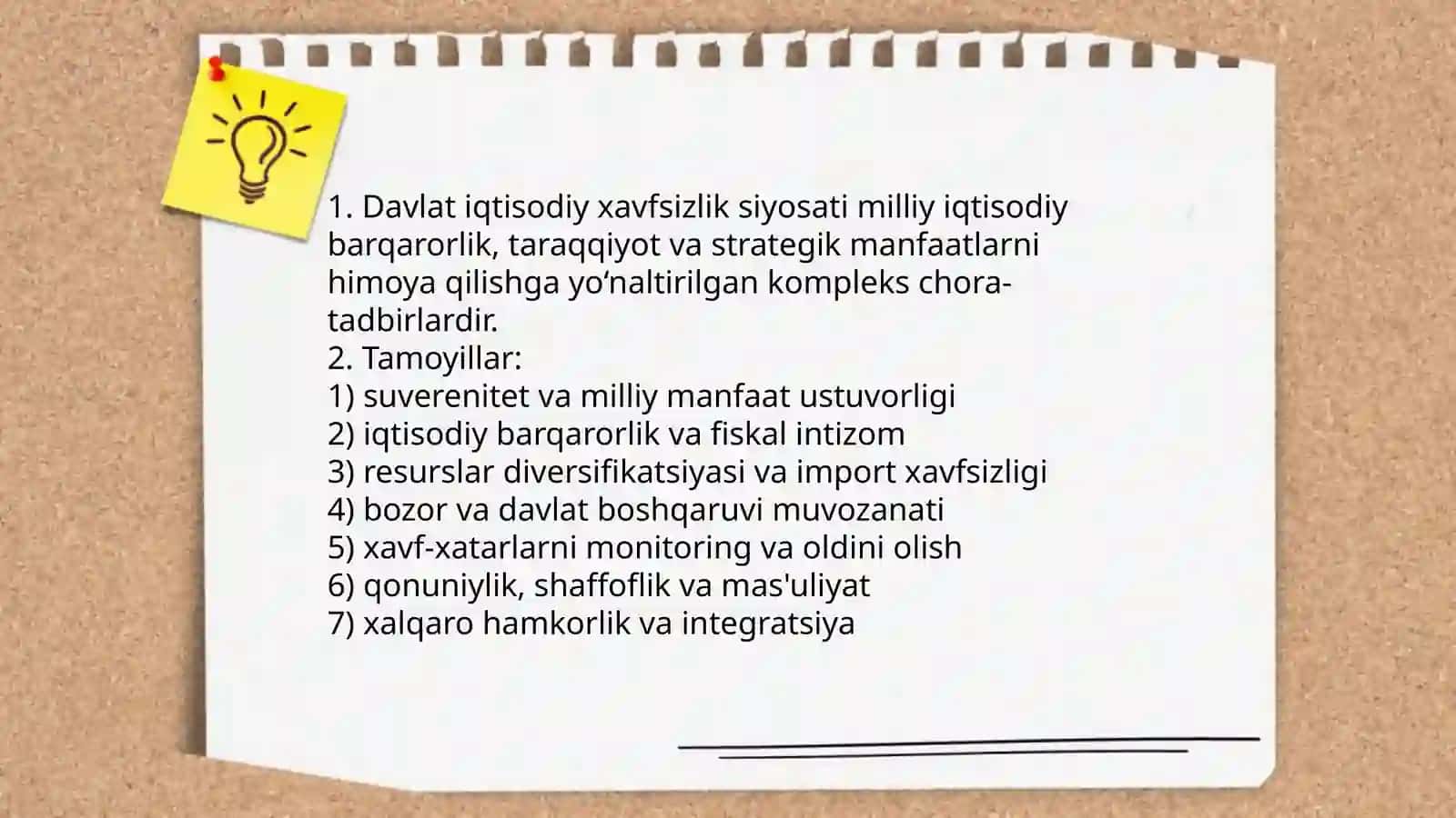 Davlatning iqtisodiy xavfsizlikni taminlash siyosatining mohiyati va asosiy yonalishlari 3