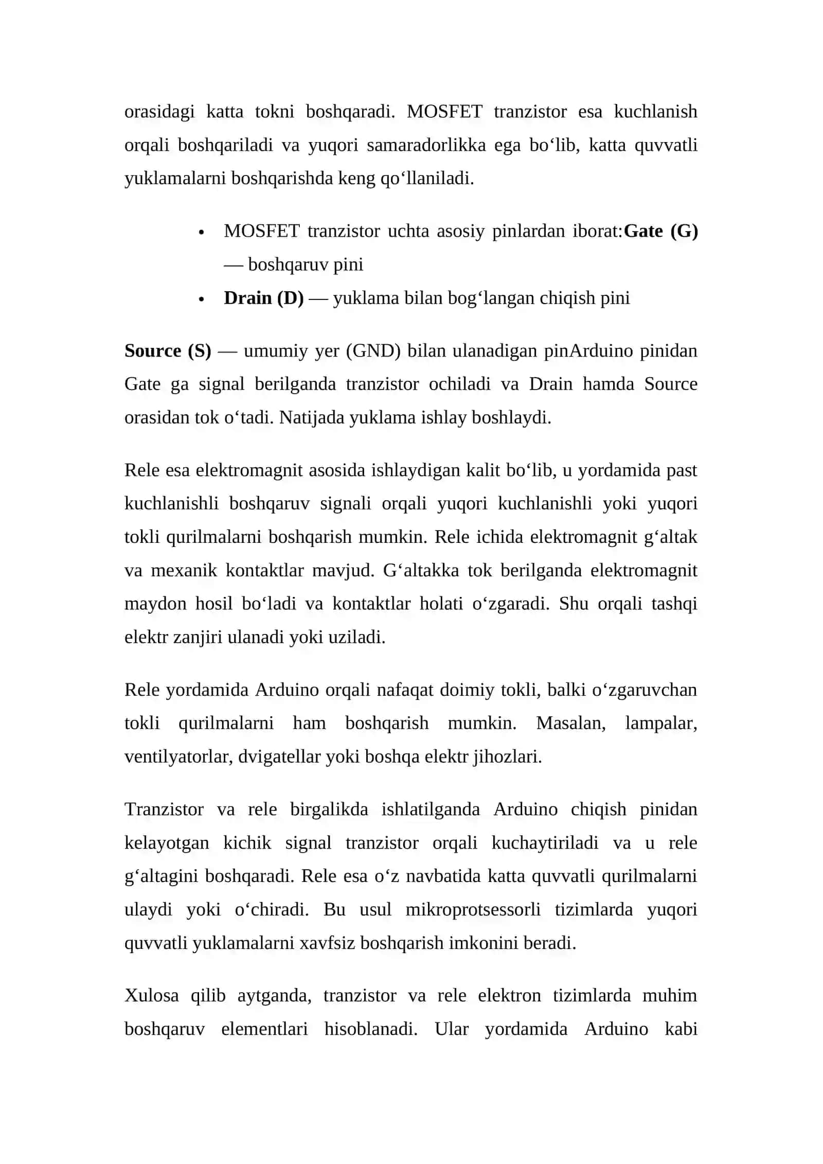 Tranzistorning kuchaytirish xususiyatini namoyish etish 3