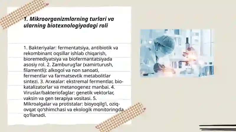 Mikroorganizmlar biotexnologiyasi 3