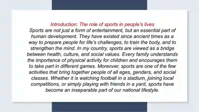 Popular sports in my country 3