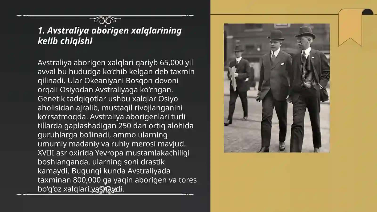Avstraliya va Tasmaniya xalqlari tarixi 3