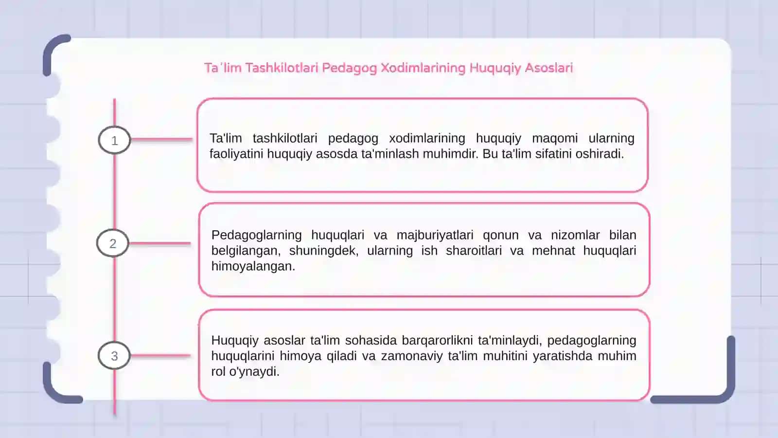 Pedagog Xodimlarining Huquqiy Asoslari 3